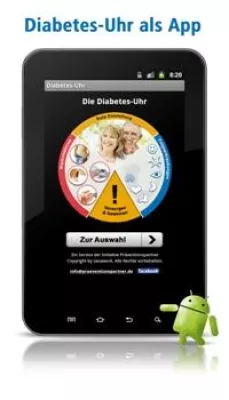 Diabetes-Uhr als App: Aufklärung von und für Diabetiker Bild: Diabetes-Uhr als App: Aufklärung von und für Diabetiker
