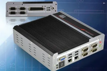 Lüfterfreier Embedded-PC mit 16 x COM-Ports Bild: Lüfterfreier Embedded-PC mit 16 x COM-Ports