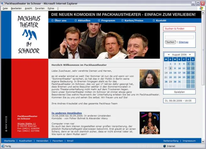 Sommertheater: NEW VOICE relauncht das Packhaustheater im Bremer Schnoor Bild: Sommertheater: NEW VOICE relauncht das Packhaustheater im Bremer Schnoor