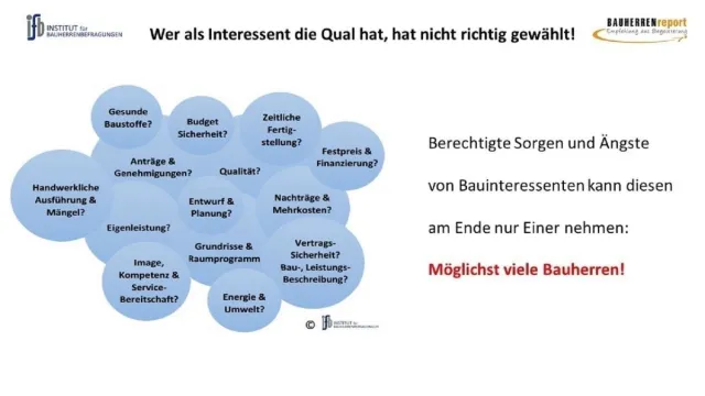 Bild: Was Bauinteressenten über technische Leistungen hinaus bei der Beauftragung wichtig ist