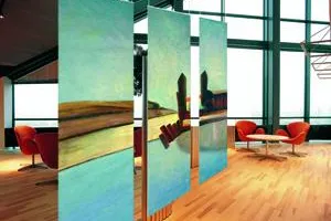 Bild: neos art auf der  Ambiente 2007: Gemälde als Raumteiler