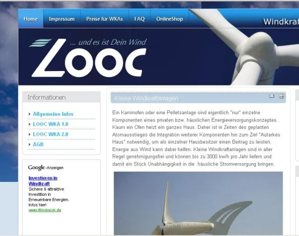 Bild: Windkraftanlagen von looc.com - ...und es ist dein Wind!