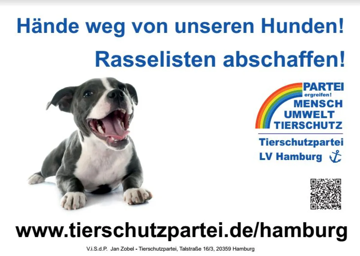Aufkleber der Hamburger Tierschutzpartei