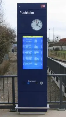 Bild: Vorstellung DB Konforme Infostele auf der Innotrans 2010