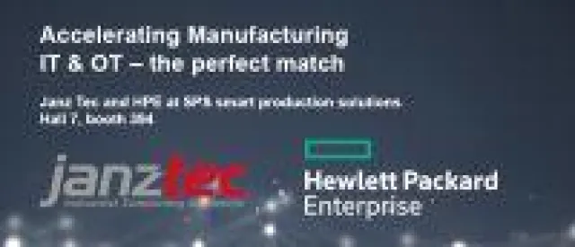 Bild: SPS: Janz Tec und HPE präsentieren Lösungen für die datengetriebene Fertigung