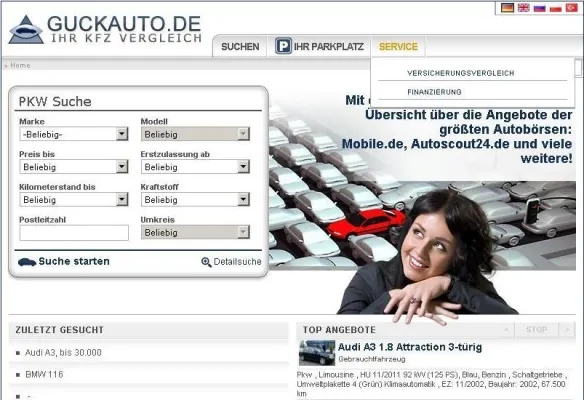 Bild: Vergleichen und sparen: Neuer Dienst auf GuckAuto.de