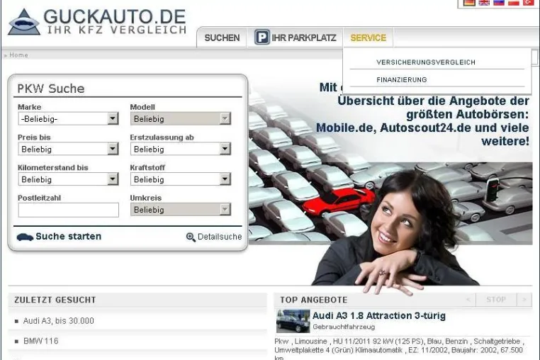 Bild: Vergleichen und sparen: Neuer Dienst auf GuckAuto.de