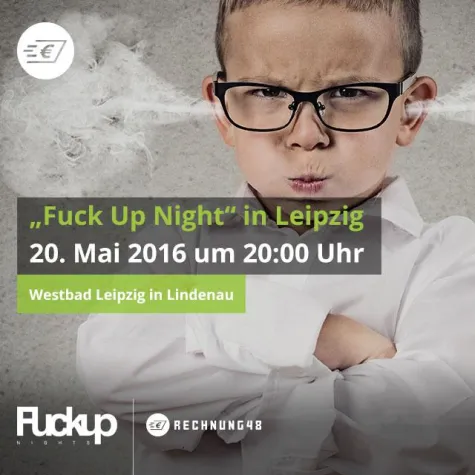 Bild: Rechnung48 ist Sponsor der „Fuck Up Nights“ in Leipzig