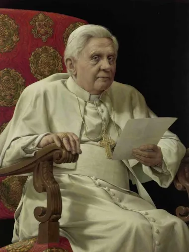 Bild: Dommuseum Frankfurt am Main: Michael Triegel - Papst Benedikt XVI. - Porträts