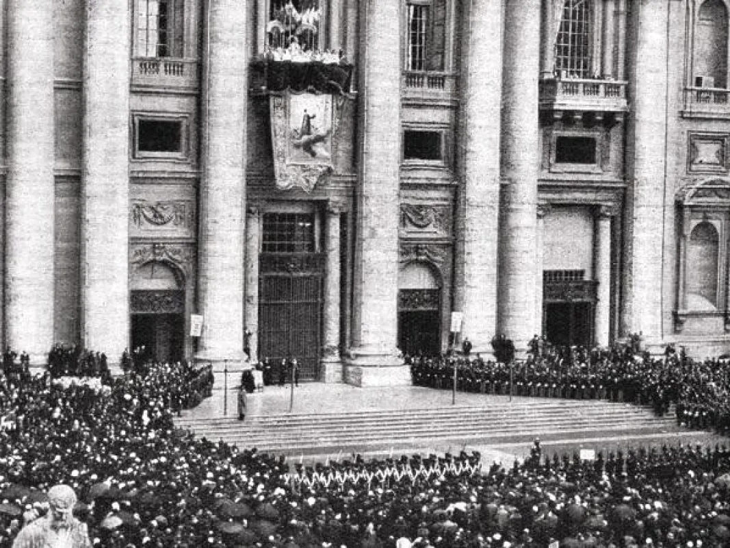 Heiligsprechung Don Boscos am 1. April 1934 in Rom