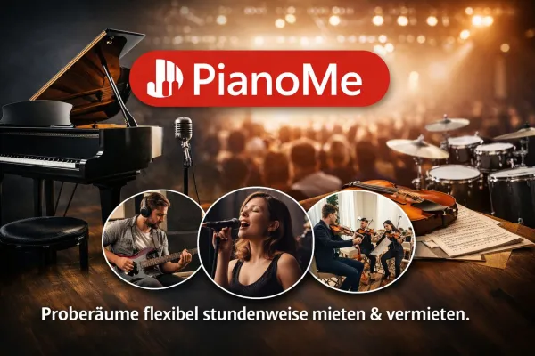 Bild: PianoMe wächst zur internationalen Proberaum-Sharing-Community – flexibel, digital und zukunftsweisend