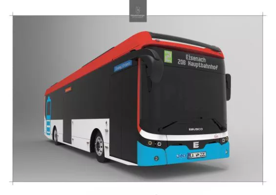 Bild: Wartburgmobil entscheidet sich für Elektrobusse von EBUSCO für den Stadtbus Eisenach