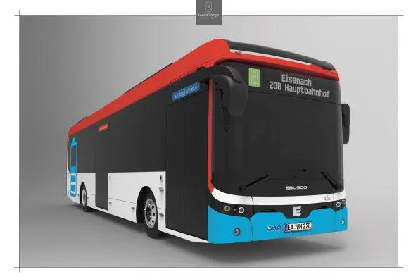 Bild: Wartburgmobil entscheidet sich für Elektrobusse von EBUSCO für den Stadtbus Eisenach