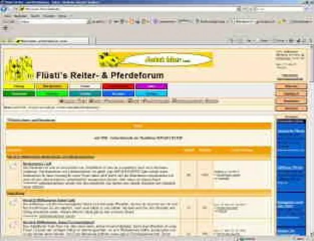 Bild: Flüstis Reiterforum, das Pferdeforum für Pferdefreunde wurde modernisiert