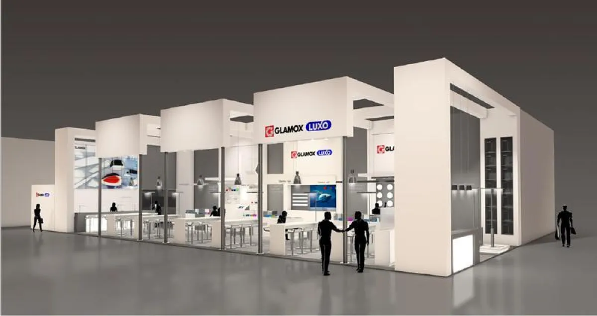 Der Messestand von Glamox Luxo Lighting auf der kommenden Light + Building
