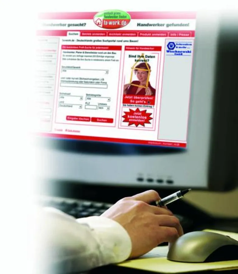 1a-work.de - Deutschlands großes Suchportal rund ums Bauen