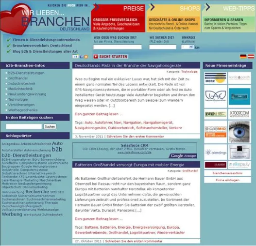 Branchenverzeichnis erweitert Angebot für Firmen und Dienstleistungsunternehmen Bild: Branchenverzeichnis erweitert Angebot für Firmen und Dienstleistungsunternehmen