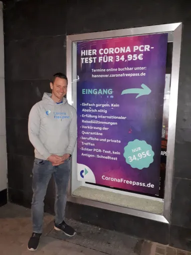 Bild: Corona Freepass bietet jetzt auch in Hannover den günstigsten PCR-Test an