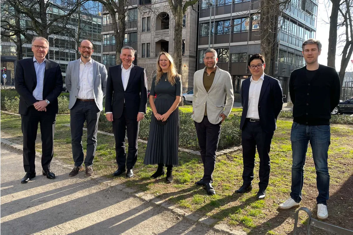 Kai Ostermann, Sven Siering, Markus Strehle, Solveig Schulze, Pranjal Kothari, Claude Ritter (© vent.io / Laura Frey)