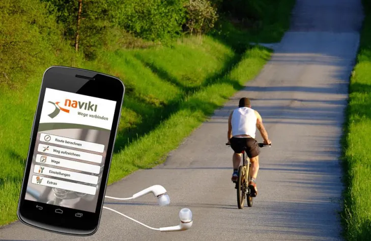 Bild: Fahrrad-Routenplaner Naviki sagt per Smartphone, wo es langgeht