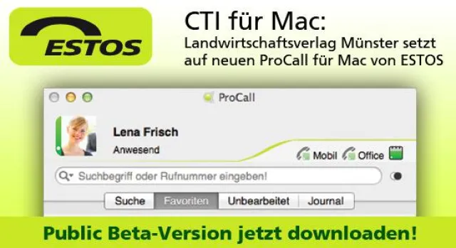 Bild: CTI für Mac: ESTOS gewinnt mit dem Landwirtschaftsverlag Münster ersten Kunden im Mac Umfeld