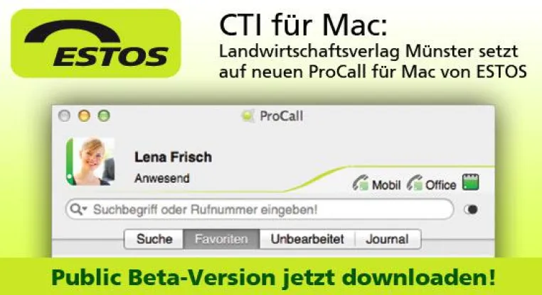 Bild: CTI für Mac: ESTOS gewinnt mit dem Landwirtschaftsverlag Münster ersten Kunden im Mac Umfeld