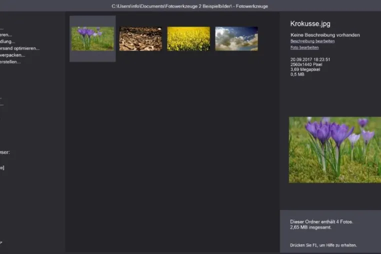 Fotowerkzeuge 2: umfangreiche Fotosoftware in neuer Version veröffentlicht Bild: Fotowerkzeuge 2: umfangreiche Fotosoftware in neuer Version veröffentlicht