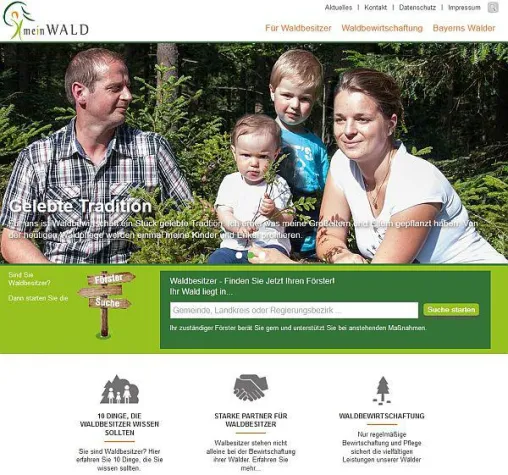 Bild: Neues Informationsportal für Waldbesitzer