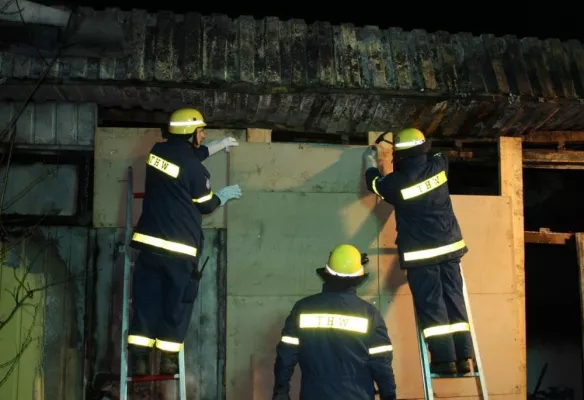 Bild: Sicherung nach Brand