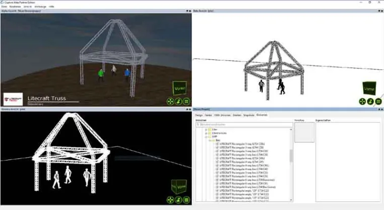 CAPTURE-Integration von LITECRAFT Truss Bild: CAPTURE-Integration von LITECRAFT Truss