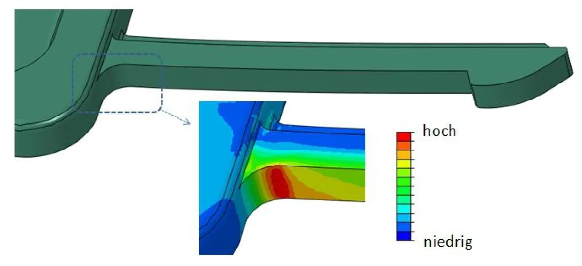 Auslegung eines Schnapphaken mittels FEM-Simulationen