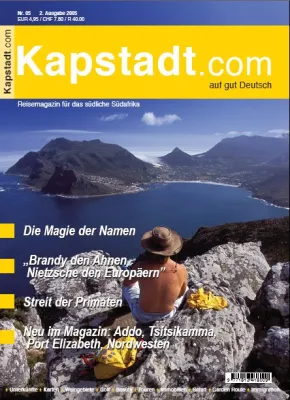 5. Ausgabe des Magazins Kapstadt - auf gut Deutsch erschienen – jetzt mit noch mehr Regionen am Kap Bild: 5. Ausgabe des Magazins Kapstadt - auf gut Deutsch erschienen – jetzt mit noch mehr Regionen am Kap