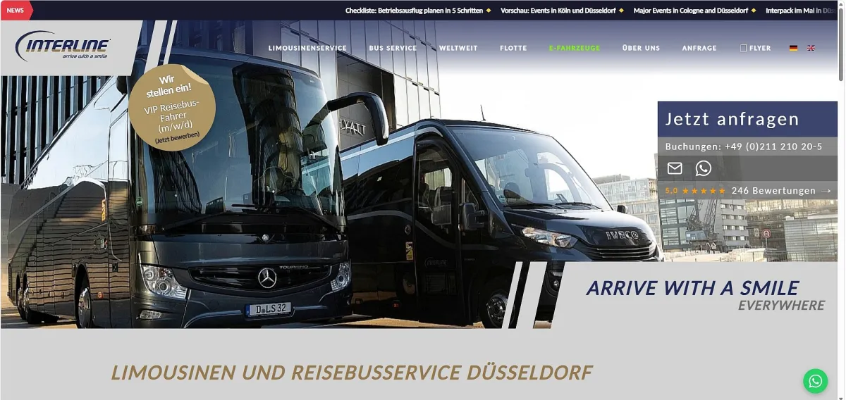 Interline Düsseldorf Website (© Interline Düsseldorf)