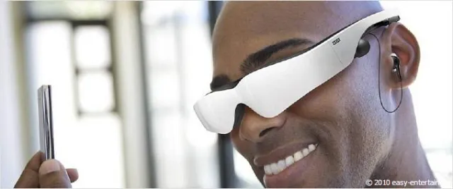 Bild: cinemizer OLED - stylishe Videobrille für Trendsetter bei easy-entertain