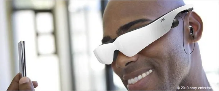 Bild: cinemizer OLED - stylishe Videobrille für Trendsetter bei easy-entertain