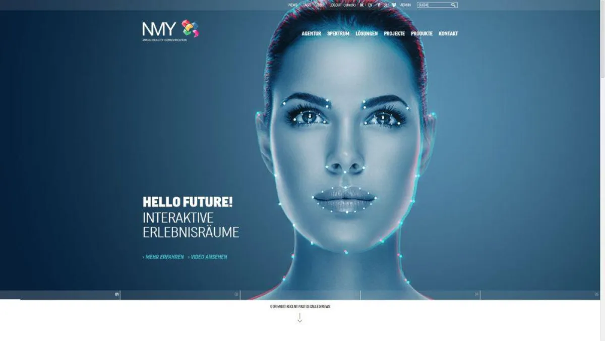 Frisches Design auf der neuen NMY Website