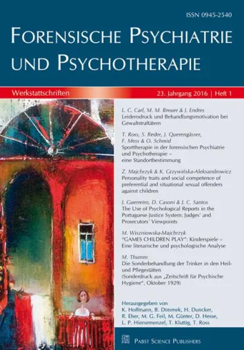 Bild: Forensische Psychiatrie und Psychotherapie: Sport ist in erster Linie Sozialtherapie