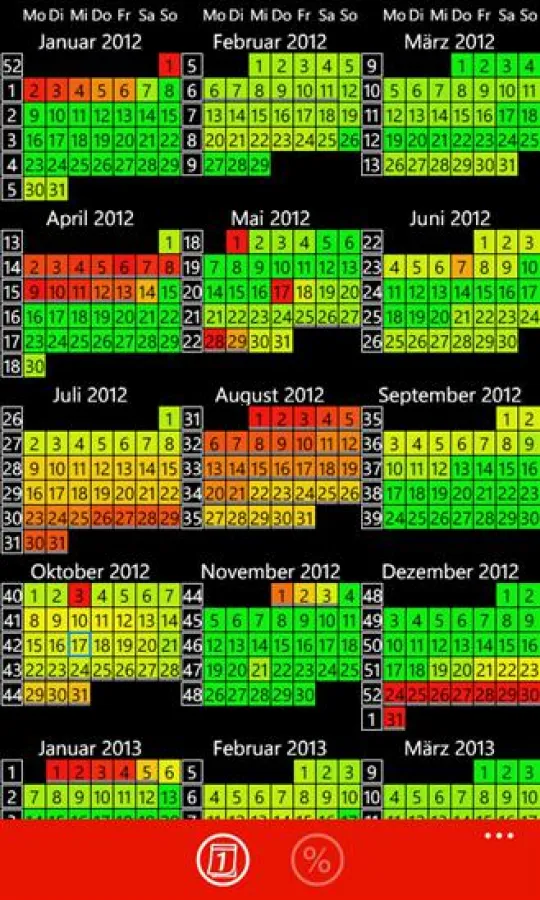 Feiertage Pro für Windows-Phone