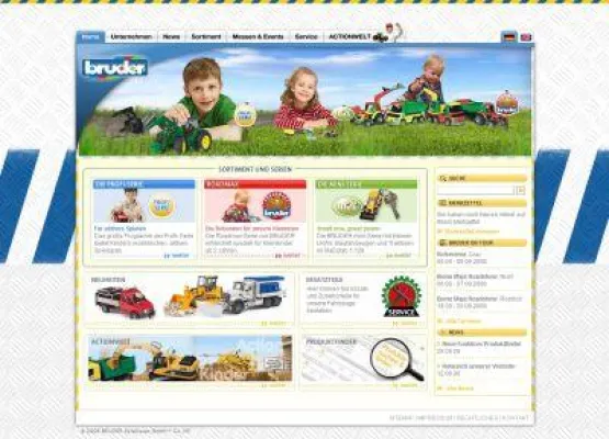 Bild: Agentur Netzbewegung relauncht Webseiten des Spielwaren-Herstellers Bruder