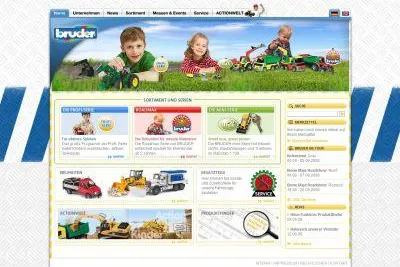 Bild: Agentur Netzbewegung relauncht Webseiten des Spielwaren-Herstellers Bruder
