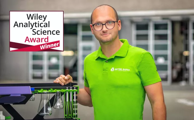 Bild: Better Basics gewinnt mit dem SmartRack® den ersten Platz  des “Wiley Analytical Science Award 2024” 