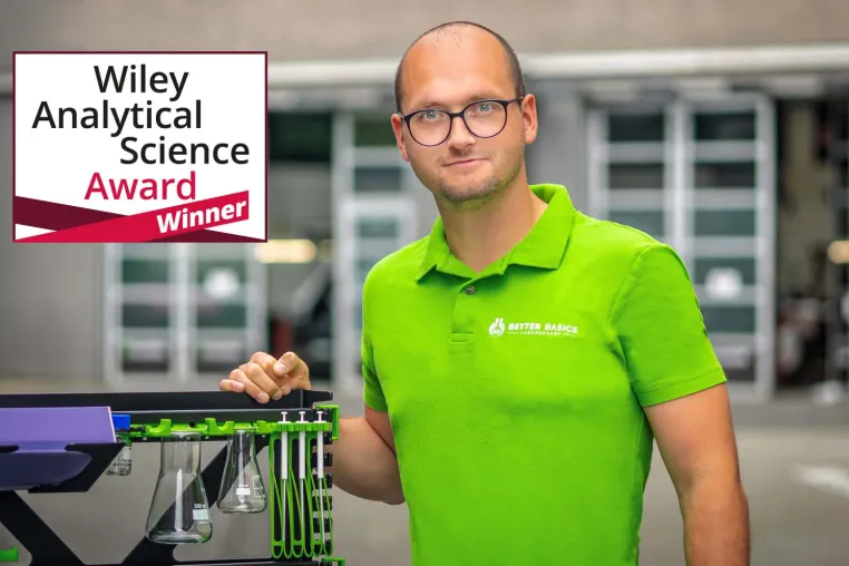Bild: Better Basics gewinnt mit dem SmartRack® den ersten Platz  des “Wiley Analytical Science Award 2024” 