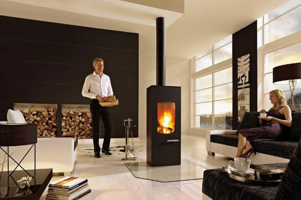 Reduktion auf das Wesentliche zeichnet puristische Kaminöfen aus