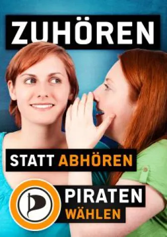Bild: Darmstädter Piraten-Fraktionssitzung an NSA-Gelände - Polizei kontrollierte