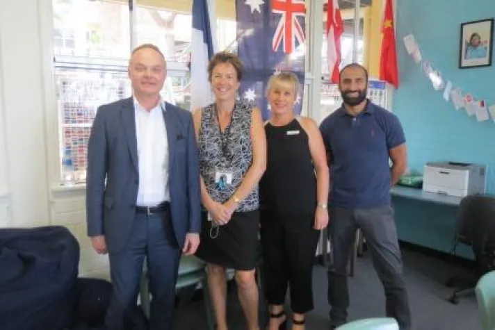 Bild: „G‘Day!“ – ec.se-Geschäftsführer Thomas Eickel besucht High Schools in Australien