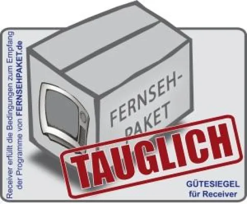 Bild: Satelliten Pay-TV Angebot „FERNSEHPAKET“ überprüft Satelliten-Receiver und verleiht das Tauglichkeits-Siegel