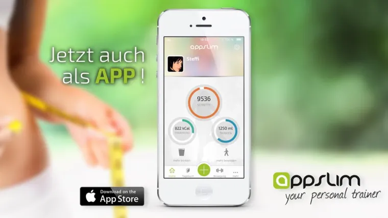 Bild: appslim - your personal trainer: mit der neuen App einfach besser fühlen