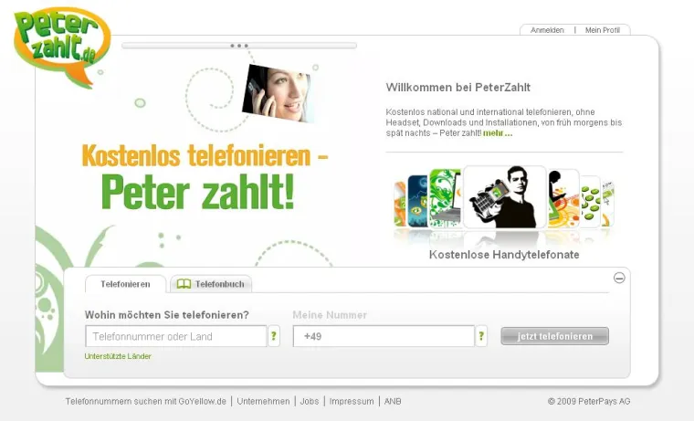 Bild: Erweitertes Angebot bei PeterZahlt.de - Jetzt kostenlose Anrufe auch nach Mexiko und Malaysia