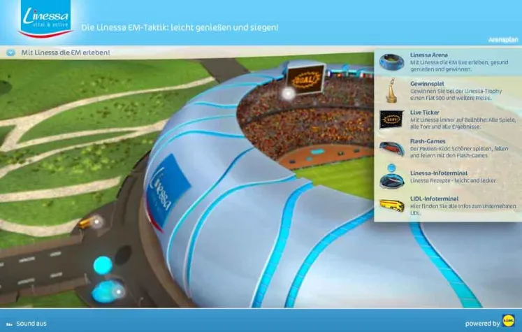 Bild: Platz für 76.000 virtuelle Fans