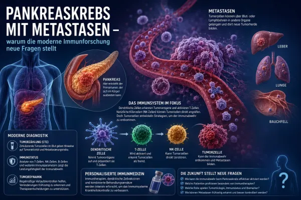 Bild: Pankreaskrebs mit Metastasen – warum die moderne Immunforschung neue Fragen stellt